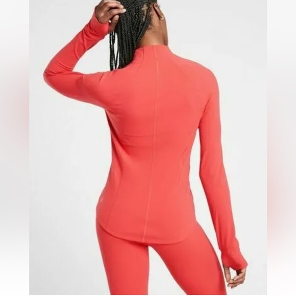 Athleta Salutation Stash Jacket in Lychee Red Powervita - Picture 3 of 6